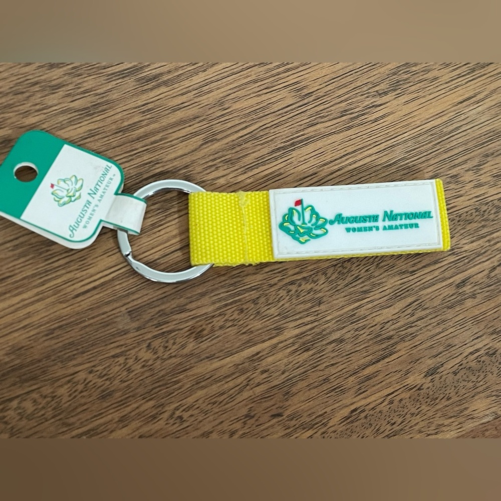 Augusta National Masters Golf Keychain Yellow Green NWT Souvenir